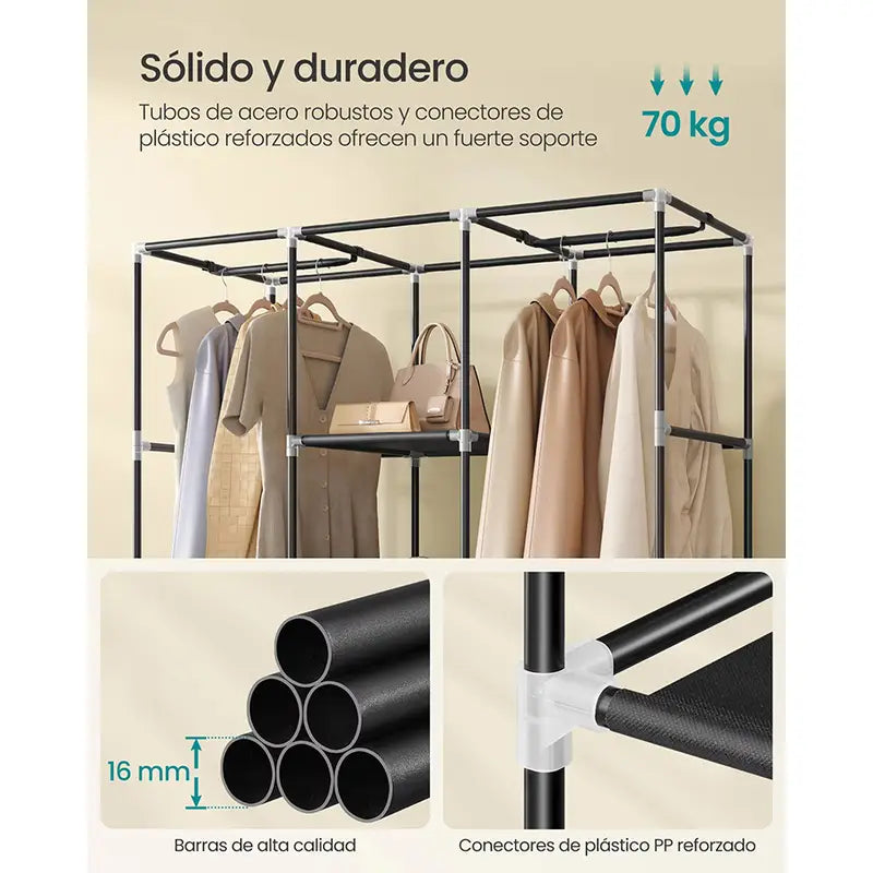 Armario o Ropero Plegable Bueno, Práctico y Resistente.